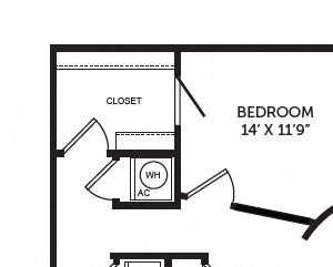 New Monarch A1C floor plan New Monarch A1C floor plan at The Monarch by Windsor, TX, 78703